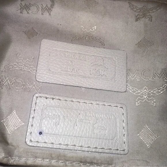 MCM Vintage Leather Top Handle Bag | Off White | Includes Dust Bag EUC - Picture 6 of 8